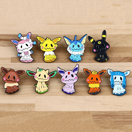 Mimikyu Eve-lutions Cosplay Enamel Brooches