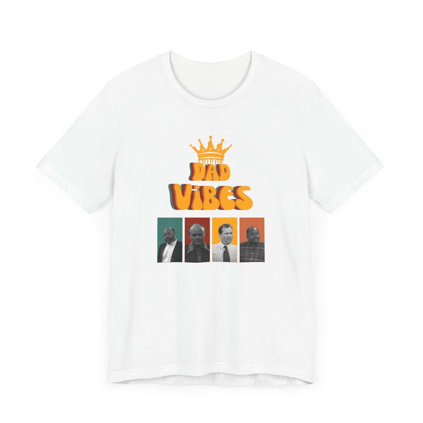 Dad Vibes Fathers Day Unisex Jersey Short Sleeve Tee