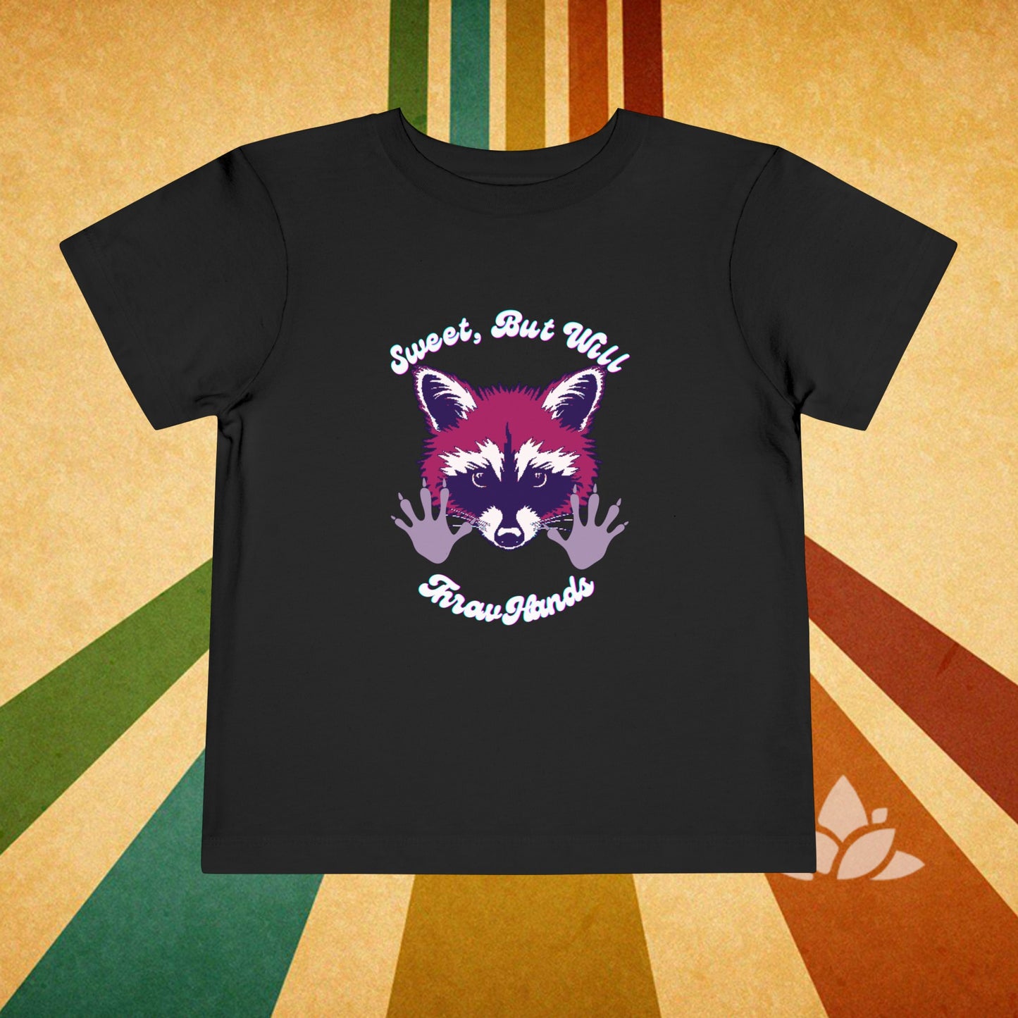 Sweet Raccoon Toddler Short Sleeve Tee