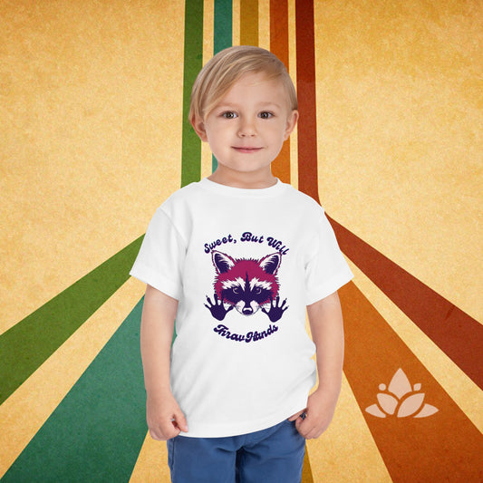 Sweet Raccoon Toddler Short Sleeve Tee