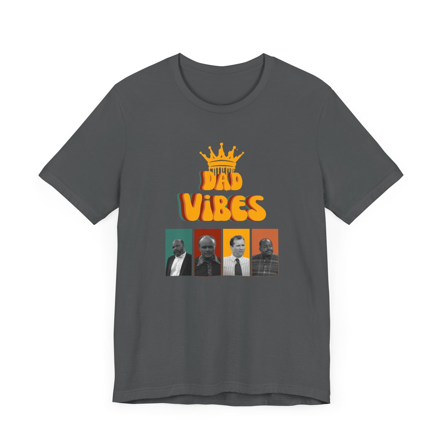 Dad Vibes Fathers Day Unisex Jersey Short Sleeve Tee