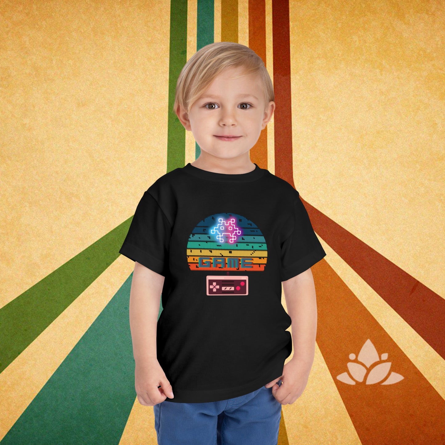 Retro Game Time Toddler Short Sleeve Tee