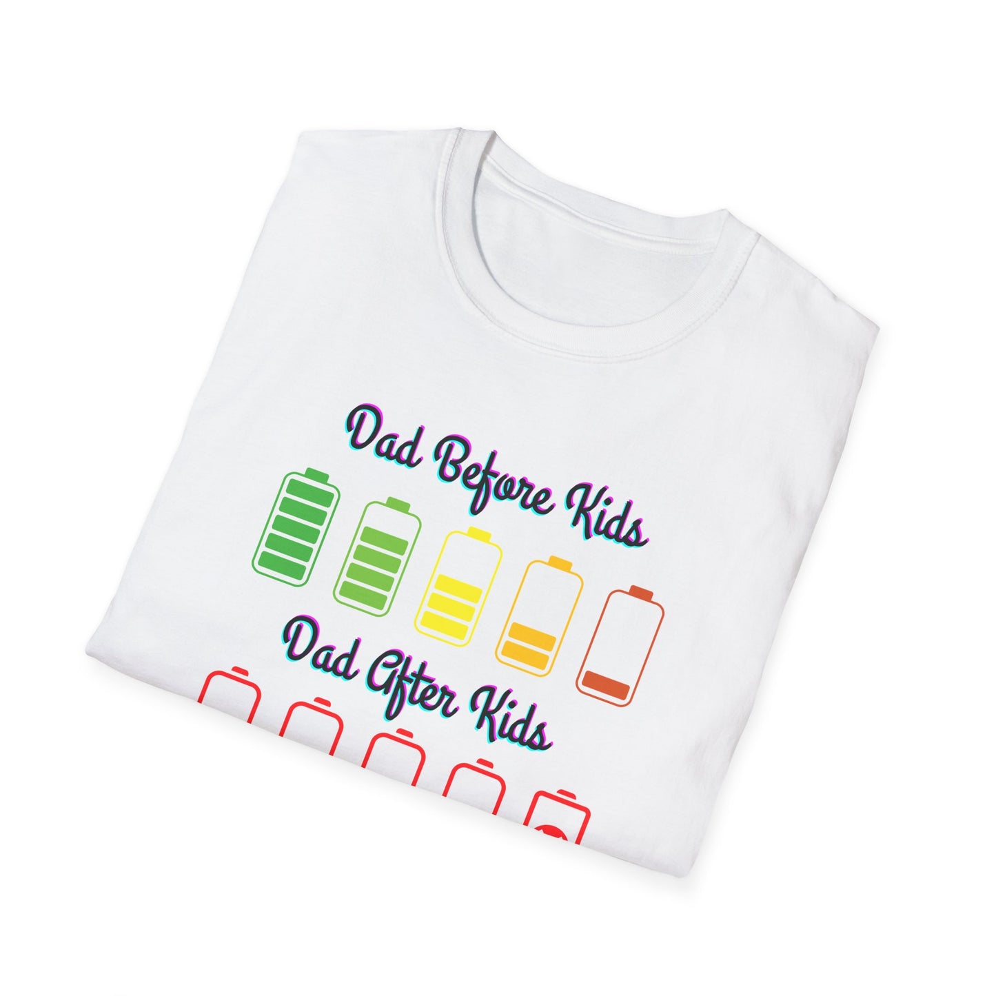 Dad Before After Kids Unisex Softstyle T-Shirt