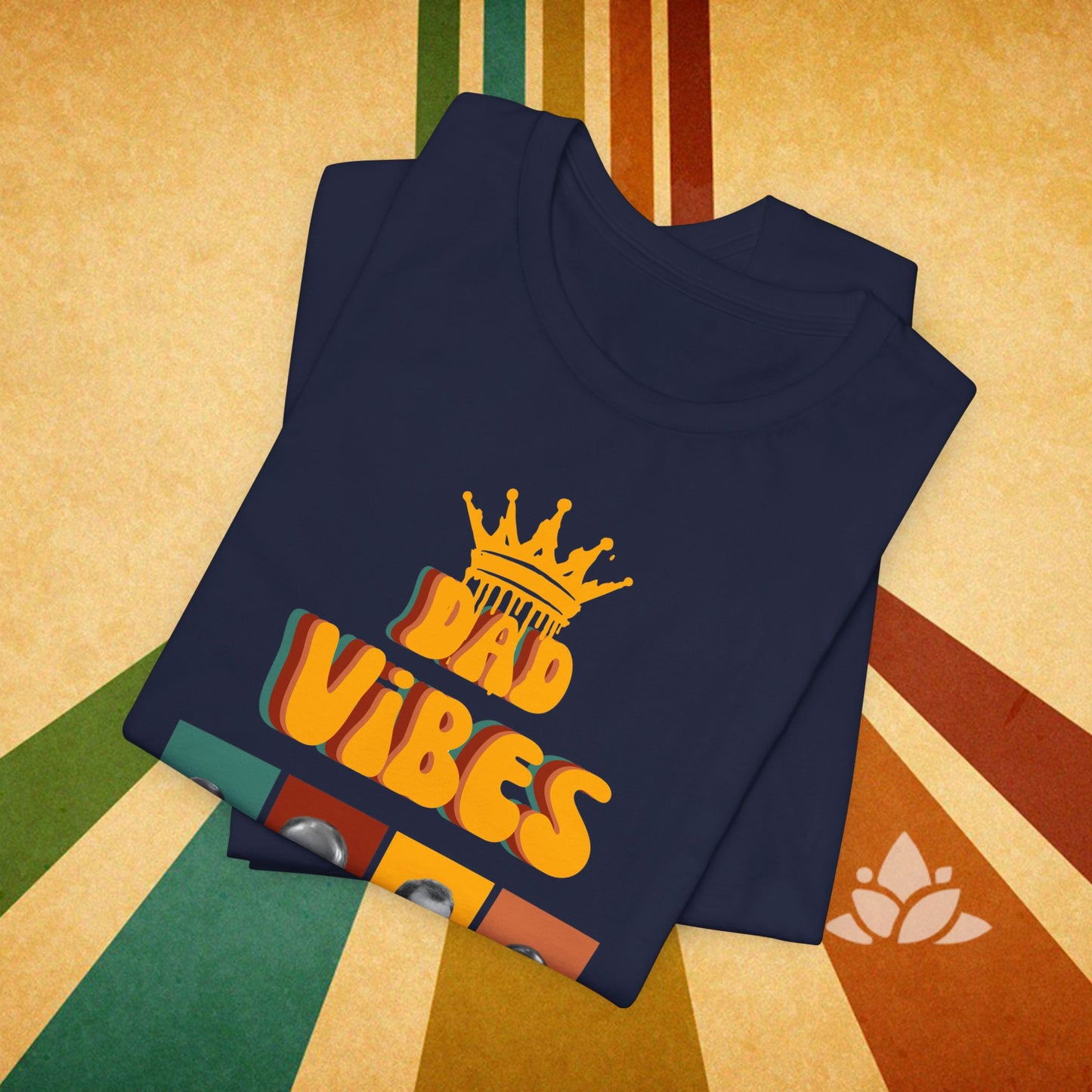 Dad Vibes Fathers Day Unisex Jersey Short Sleeve Tee