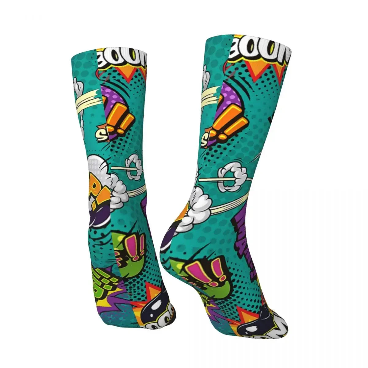 Zap Teal Long Socks