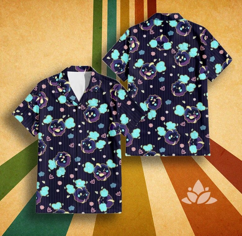 Halloween Hawaiian Pokemon Pattern Shirt