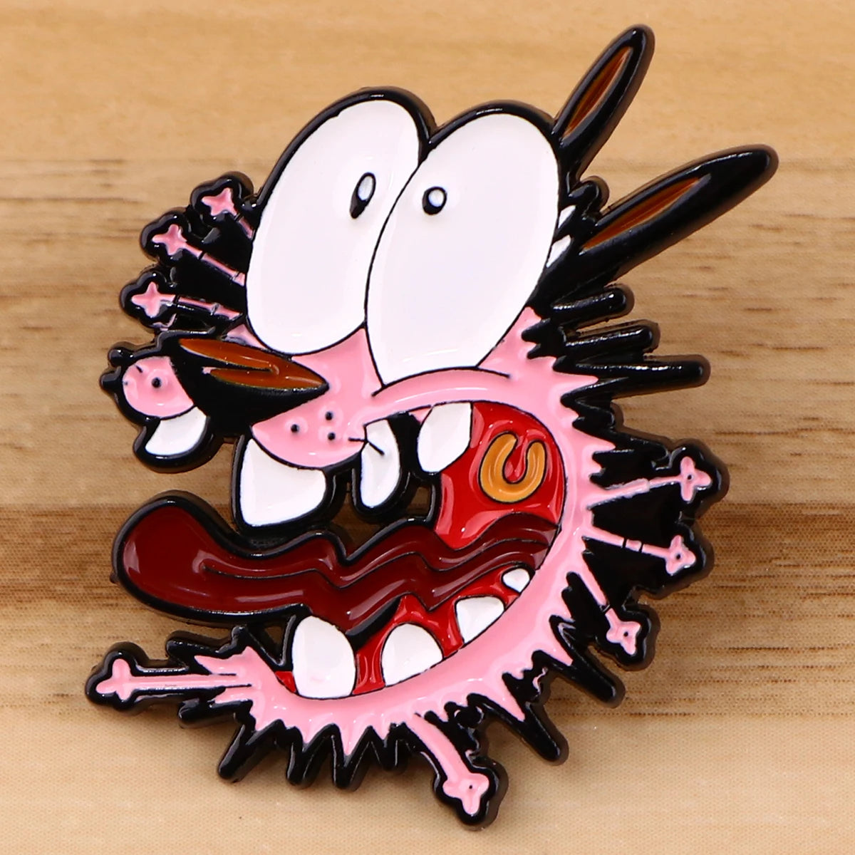 Courage the Cowardly Dog Pin 90s brooch