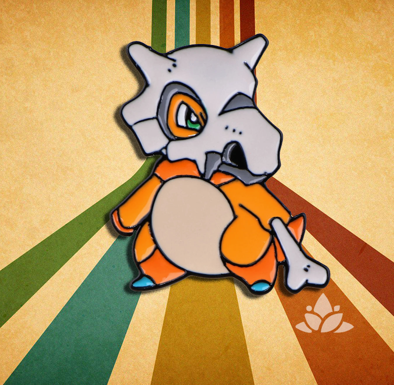 Cubone Pokémon retro pin