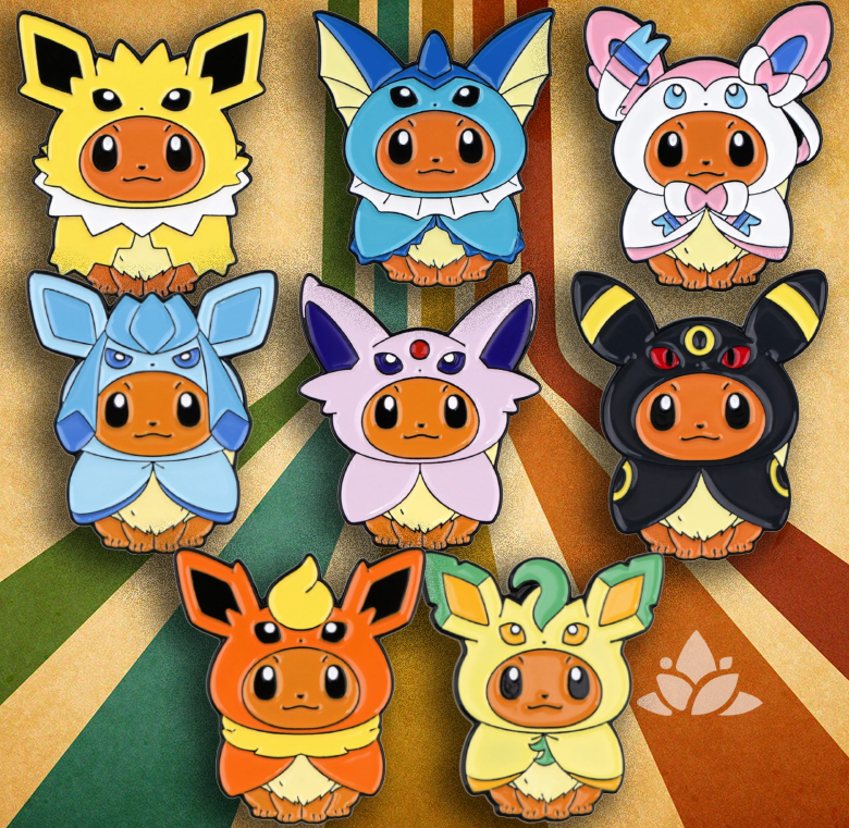 Eevee-Lution revolution Cosplay Brooches