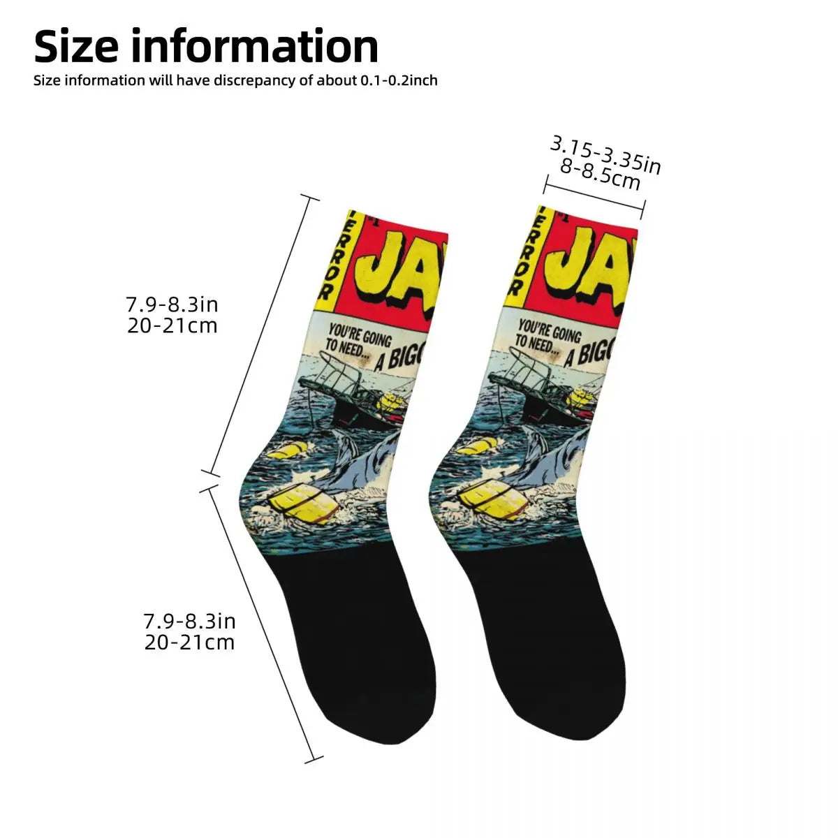 Jaws Socks info