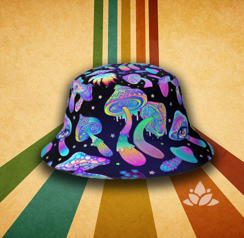 Psychedelic Bucket Hat Rave Outfits