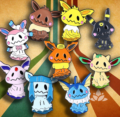 Mimikyu Eve-lutions Cosplay Enamel Brooches