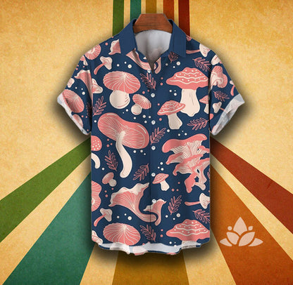 Mushroom Hawaiian Rave Shirts