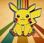 Pikachu Pin Retro pokemon