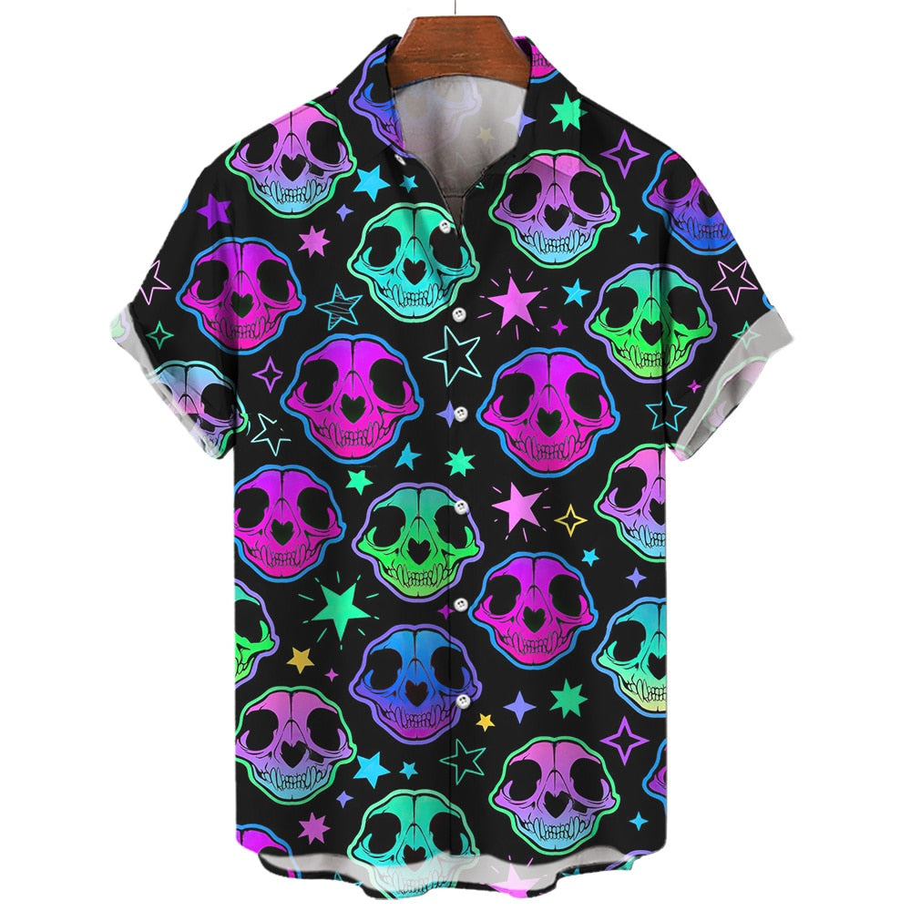 Rave Star Skull Hawaiian Shirt