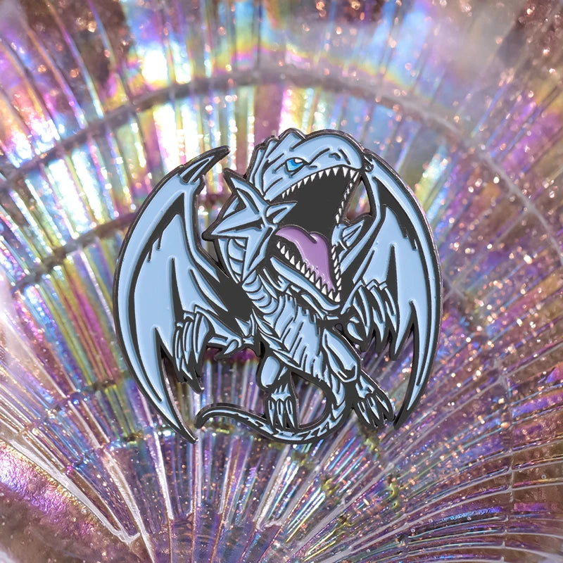 Yu-Gi-Oh Blue-Eyes White Dragon Brooch