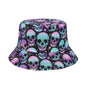 Skull Print Bucket Hats