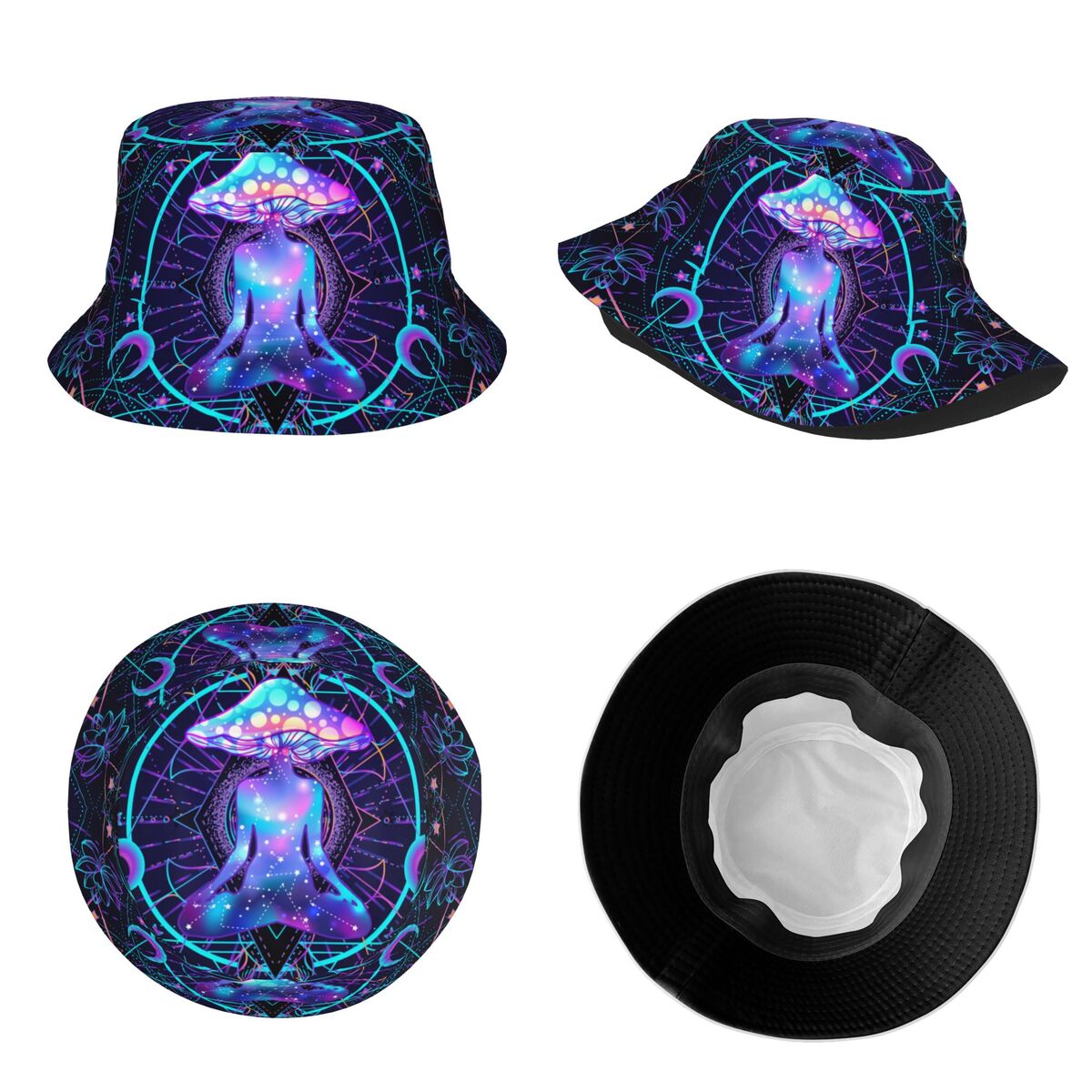 Buddha Mushroom Bucket Hat