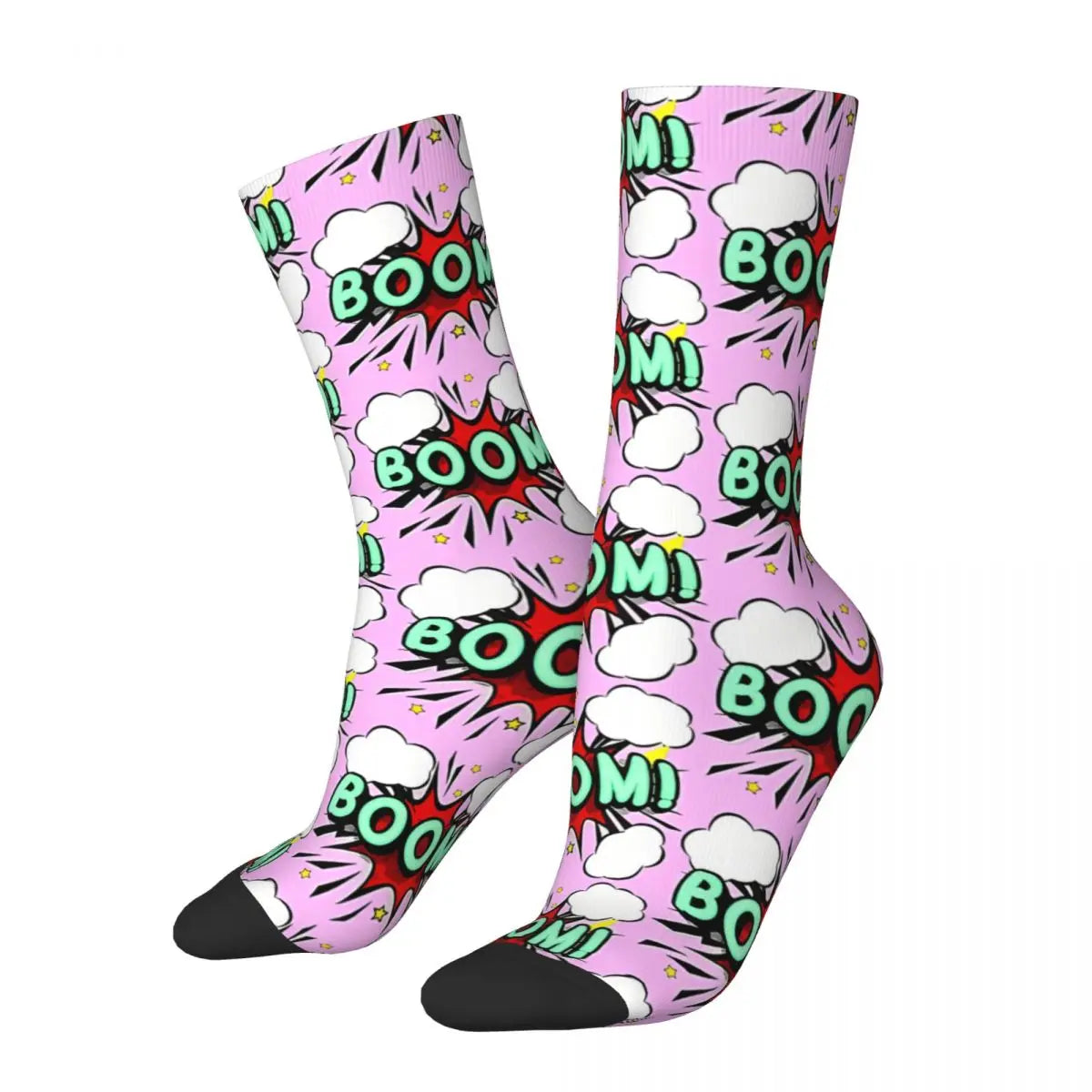 BOOM! Retro Festival Long Socks – Explode Your Style