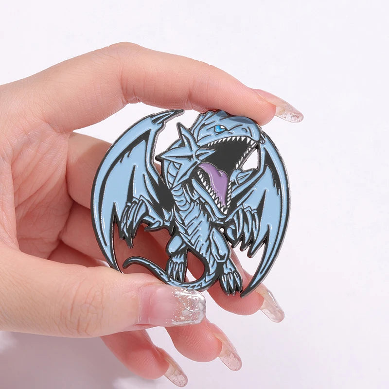 Yu-Gi-Oh Blue-Eyes White Dragon Brooch