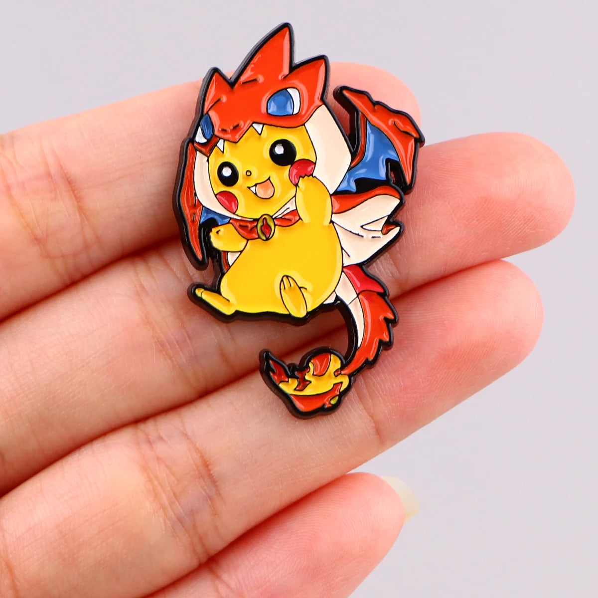 Pika-Zard Hero Enamel Pin