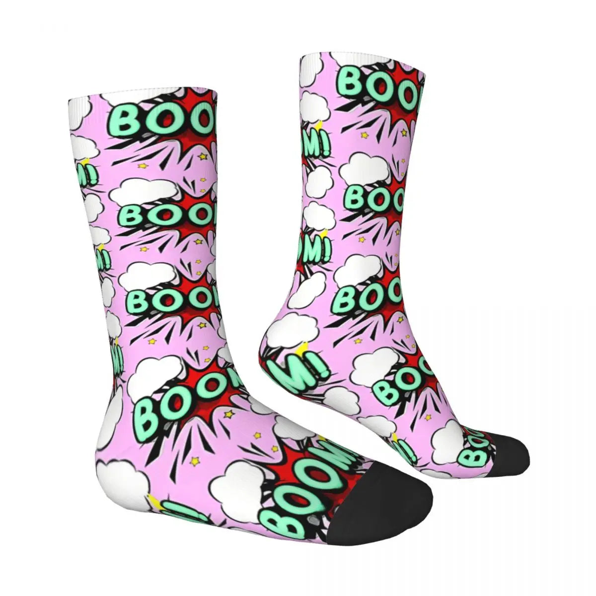 BOOM! Retro Festival Long Socks – Explode Your Style