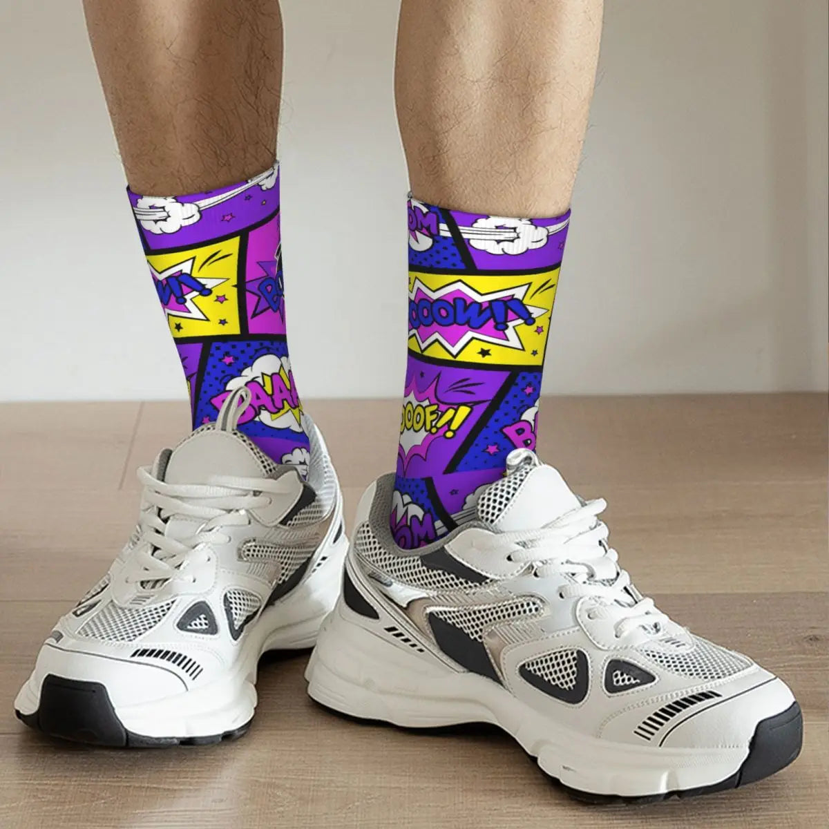 BAAAM! Retro Festival Socks – Add a Blast of Color to Your Look!