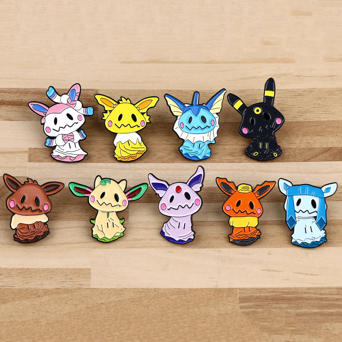 Mimikyu Eve-lutions Cosplay Enamel Brooches