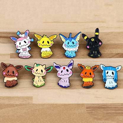 Mimikyu Eve-lutions Cosplay Enamel Brooches