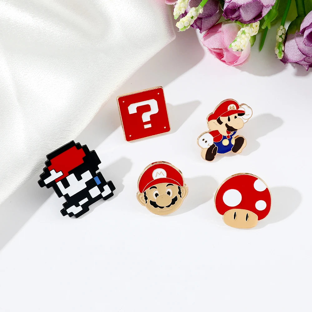 Retro Gaming 5-Piece Pin Set – 80's, 90's & 2000's Edition – Perfect for Collectors!