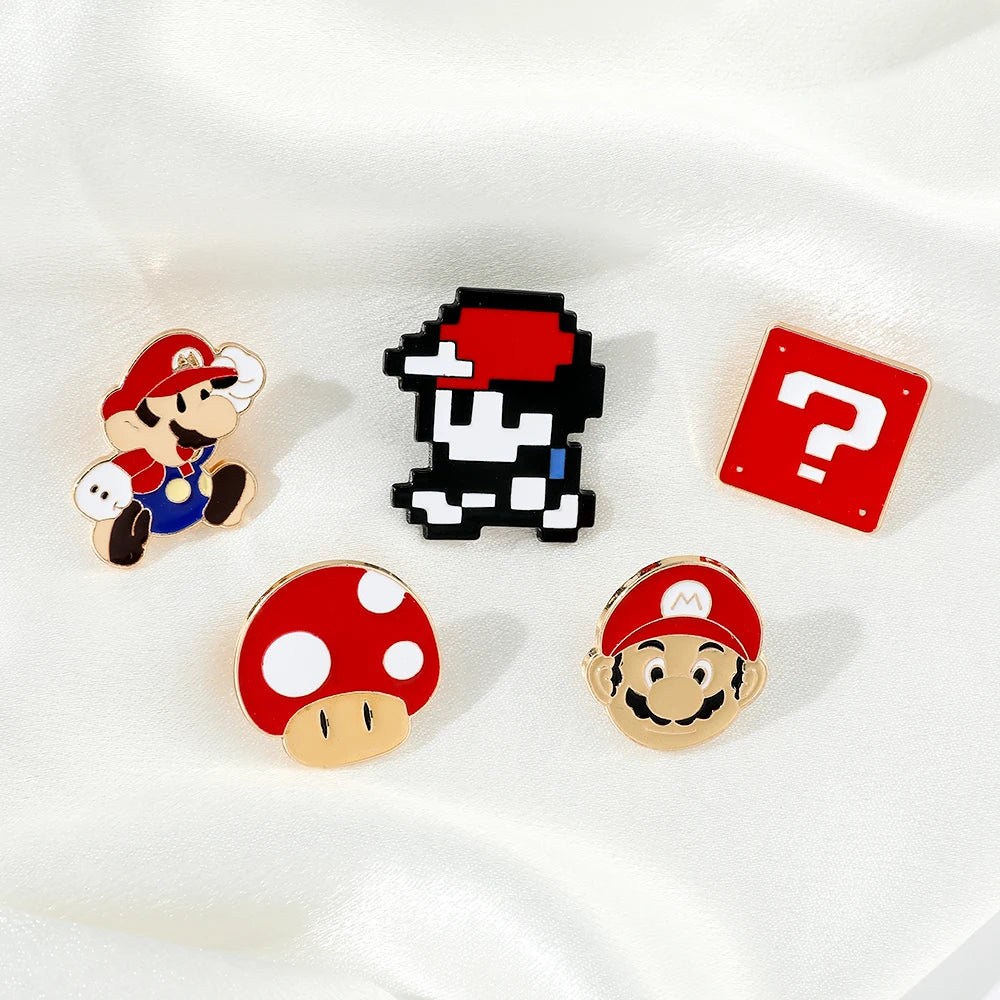 Retro Gaming 5-Piece Pin Set – 80's, 90's & 2000's Edition – Perfect for Collectors!