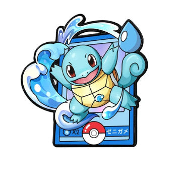 water type Squirtle pin on a white background