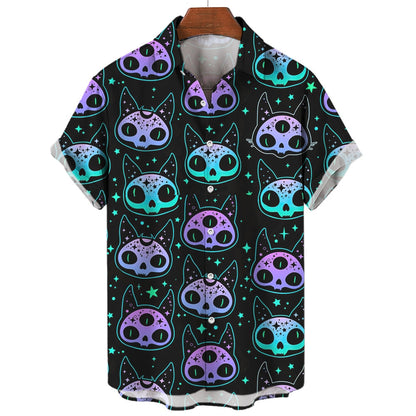 Rave Cat Hawaiian Shirt