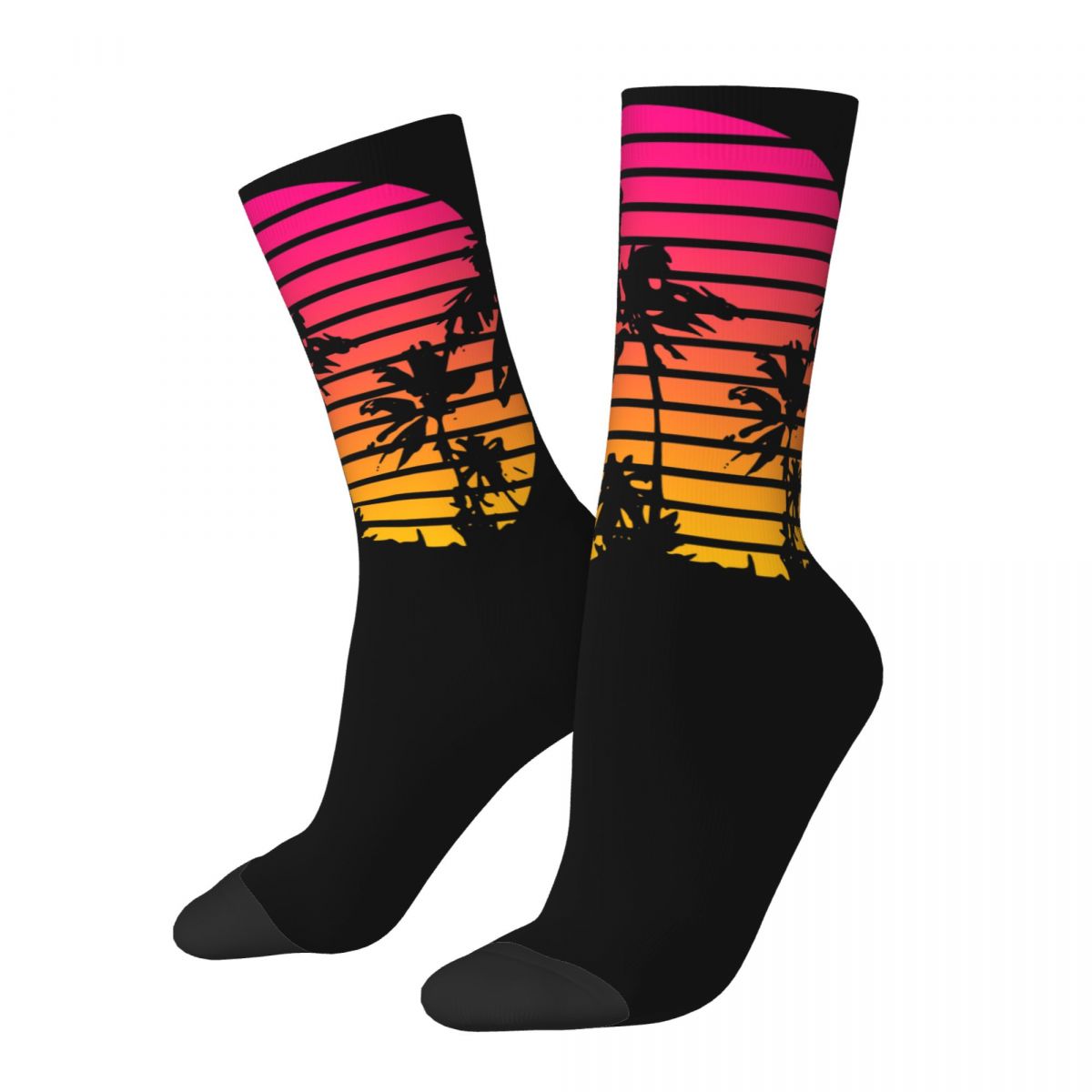 Retro Sunset Long Socks